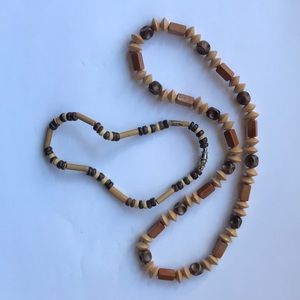 Wooden Bracelet and Necklace